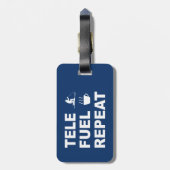 Tele-brandstofhergebruik Bagagelabel (Achterkant verticaal)