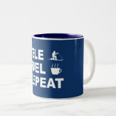 Tele-brandstofhergebruik Tweekleurige Koffiemok (Voorkant rechts)