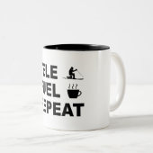 Tele-brandstofhergebruik Tweekleurige Koffiemok (Voorkant rechts)