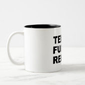 Tele-brandstofhergebruik Tweekleurige Koffiemok (Links)