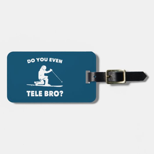 Tele Bro? Bagagelabel (Voorkant horizontaal)