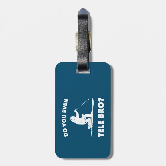 Tele Bro? Bagagelabel (Achterkant verticaal)