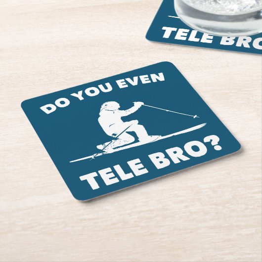 Tele Bro? Kartonnen Onderzetters (Schuin)