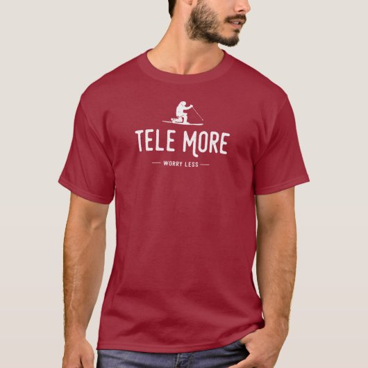 Tele meer ongerustheid minder t-shirt (Voorkant)