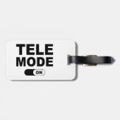 Tele-modus ingeschakeld bagagelabel (Achterkant horizontaal)