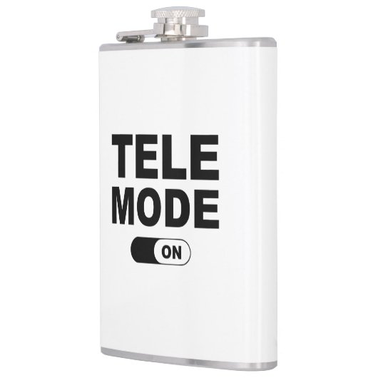 Tele-modus ingeschakeld heupfles (Links)