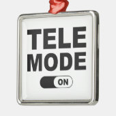 Tele-modus ingeschakeld metalen ornament (Links)