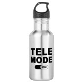 Tele-modus ingeschakeld waterfles  (Voorkant)