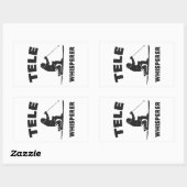 Tele Whisperer Rechthoekige Sticker (Vel)