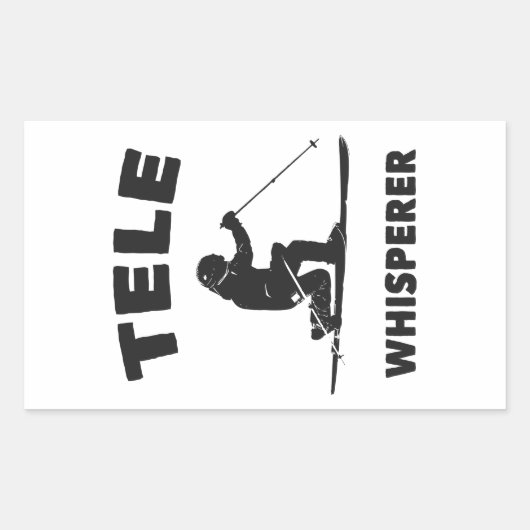 Tele Whisperer Rechthoekige Sticker (Voorkant)