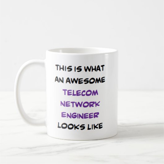 telecom netwerkingenieur, geweldige koffiemok (Links)