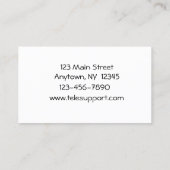 Telecommunicatie-Visitekaartje Visitekaartje (Achterkant)