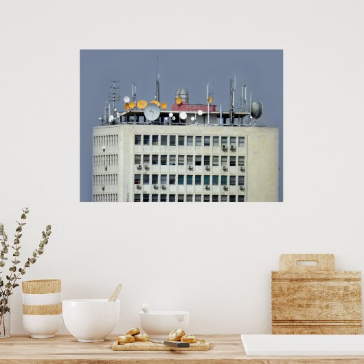 telecommunicatieantenne poster (Keuken)