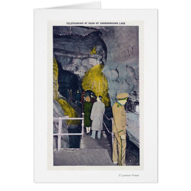 Telefonie aan het hoofd van het ondergrondse meer (Voorkant)