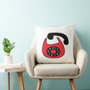 Telefonisch  Classic Red Kussen