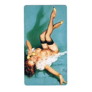 Telefonisch -  pop-upmeisje etiket