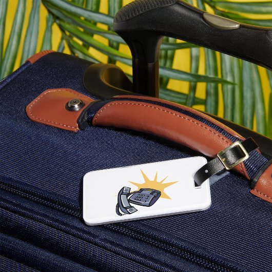 Telefonische communicatie bagagelabel