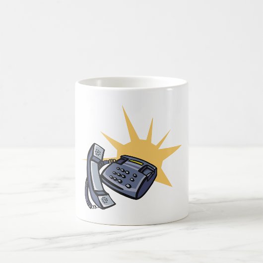 Telefonische communicatie koffiemok