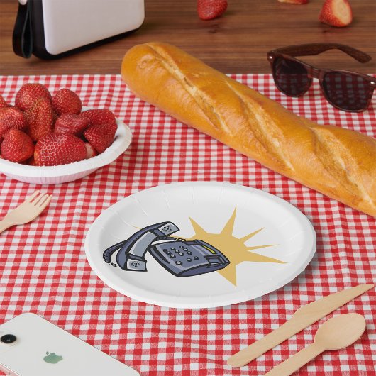 Telefonische communicatie papieren bordje