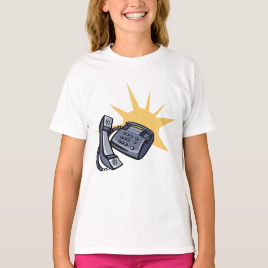 Telefonische communicatie t-shirt (Voorkant)