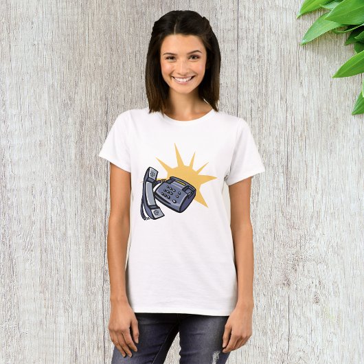 Telefonische communicatie t-shirt