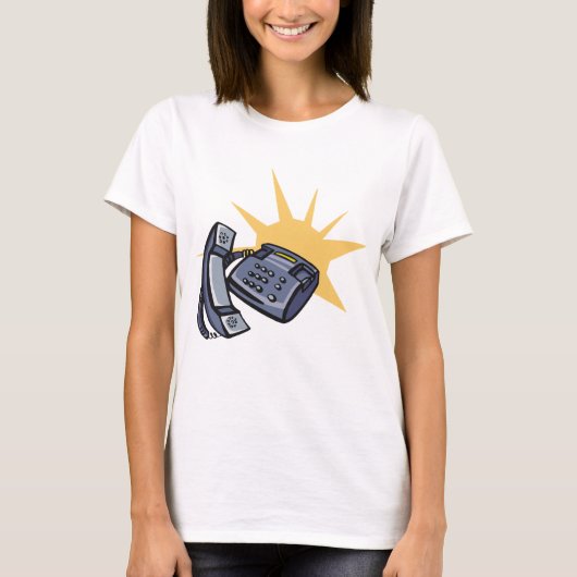 Telefonische communicatie t-shirt (Voorkant)
