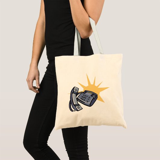 Telefonische communicatie tote bag