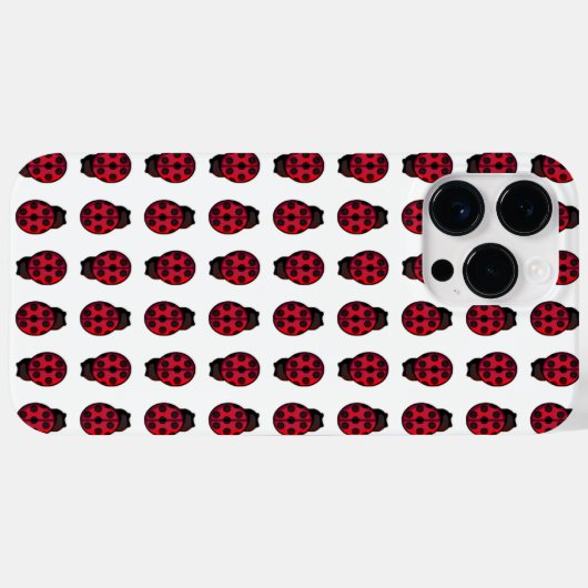 Telefonische draagtas van Ladybug Pattern Case-Mate iPhone Case (Achterkant (horizontaal))