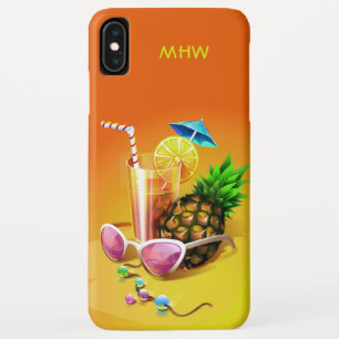 Telefonische gevallen van Tropische Drink op monog Case-Mate iPhone Case