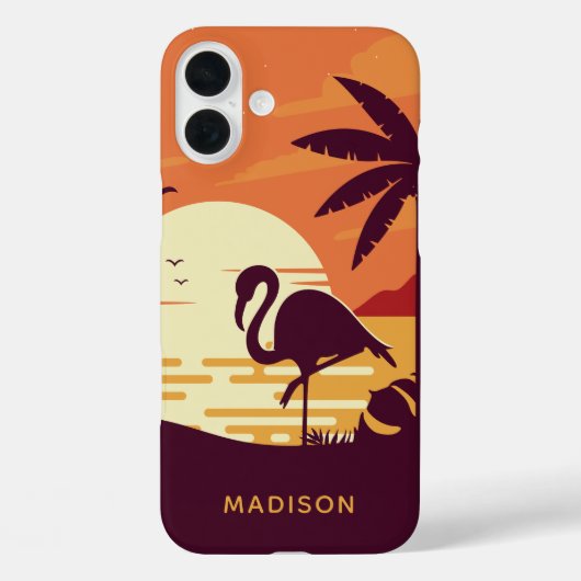 Telefonische gevallen van Tropische Flamingo douan Case-Mate iPhone Case (Achterkant)