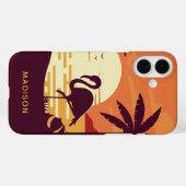 Telefonische gevallen van Tropische Flamingo douan Case-Mate iPhone Case (Achterkant (horizontaal))