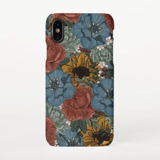 Telefonische koffiezaak Koffee Bean Florals iPhone XS Hoesje