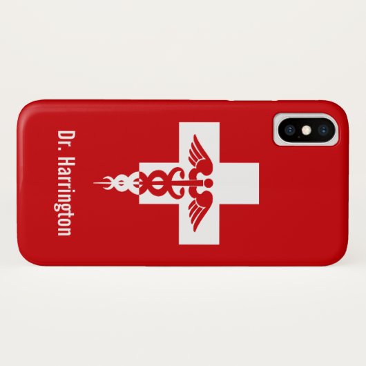 Telefonische medische Professionele Aangepaste Naa Case-Mate iPhone Case (Achterkant (horizontaal))