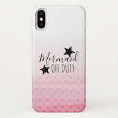 Telefonische Waterverf Mermaid Off Duty Pink Case-Mate iPhone Case (Achterkant)