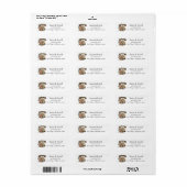 Telefoon & Bloemen Gepersonaliseerd Adres Etiket (Full Sheet)