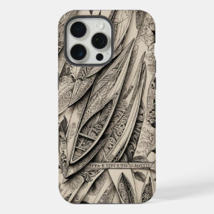 Telefoon Bone Scrimshaw kano's iPhone 15 Pro Max Case