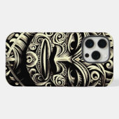 Telefoon Bone Scrimshaw Tiki iPhone Case iPhone Hoesje (Achterkant horizontaal)