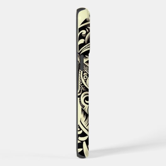 Telefoon Bone Scrimshaw Tiki iPhone Case iPhone Hoesje (Rechterkant)
