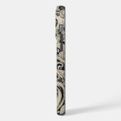 Telefoon Bone Scrimshaw Whale iPhone Case iPhone Hoesje (Linkerkant)