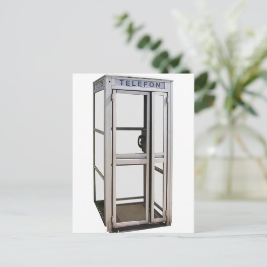 Telefoon Booth Briefkaart (Staand voorkant)