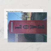 Telefoon Booth LOVEworks Sign Briefkaart (Voorkant / Achterkant)