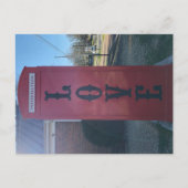 Telefoon Booth LOVEworks Sign Briefkaart (Voorkant)