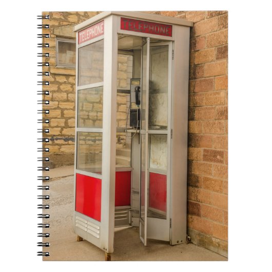 Telefoon Booth - Telefoonnummer betalen - PayPal - Notitieboek (Voorkant)