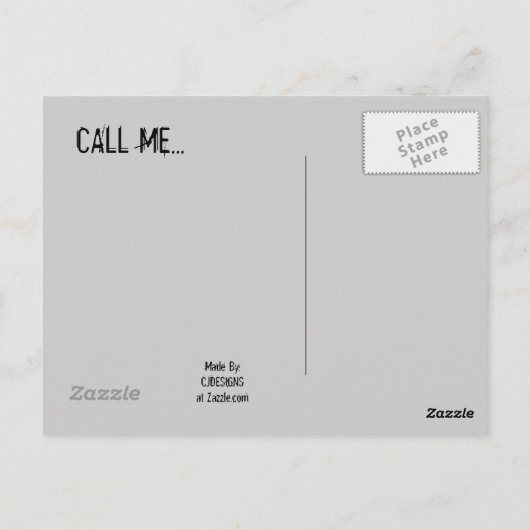 TELEFOON BRIEFKAART (Achterkant)