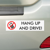TELEFOON-BUMPERSTICKER VOOR HET VERHOGEN EN SCHIJV BUMPERSTICKER (Op auto)