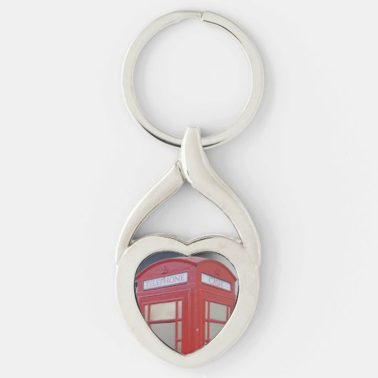 Telefoon Cabin London Heart Keychain (Voorkant)