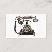 Telefoon cartoon illustratie visitekaartje (Achterkant)