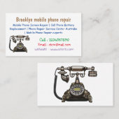 Telefoon cartoon illustratie visitekaartje (Voorkant / Achterkant)