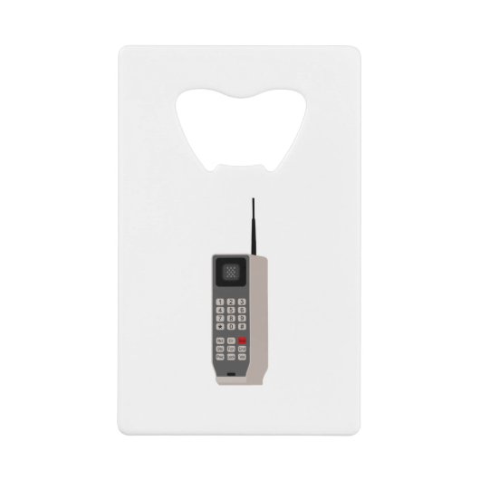 Telefoon cel Retro Creditkaart Flessenopener (Voorkant)