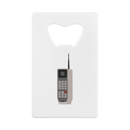 Telefoon cel Retro Creditkaart Flessenopener (Achterkant)